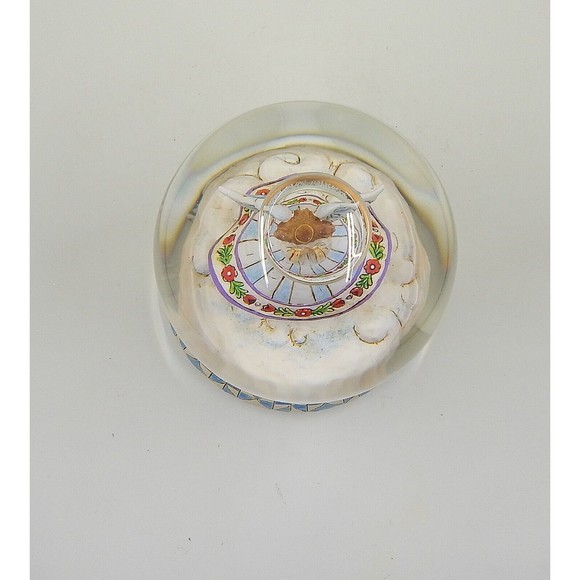 Jim Shore Angel On High Water Snow Globe 2007 Plays Angels We Have Heard On High - Picture 5 of 6